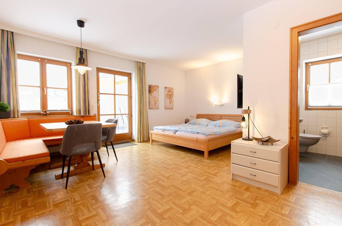 Ganze Ferienwohnung, 2-Zimmer-App./Bad/Wc, Küche in Walchsee, Kaisergebirge