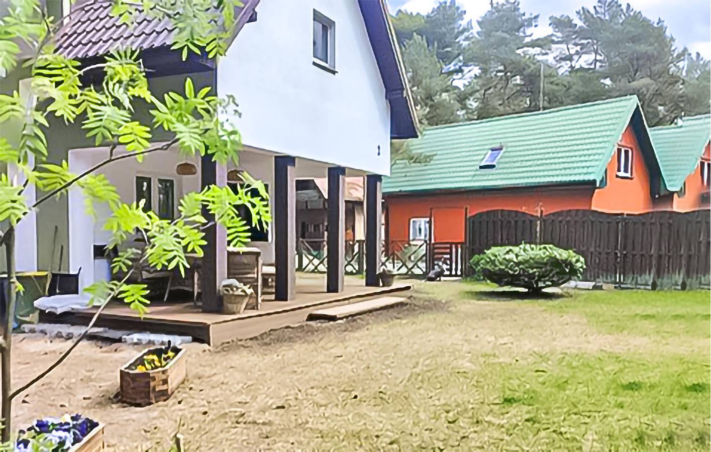 Ferienhaus für 8 Personen mit Ausblick in Pogorzelica, Powiat gryficki