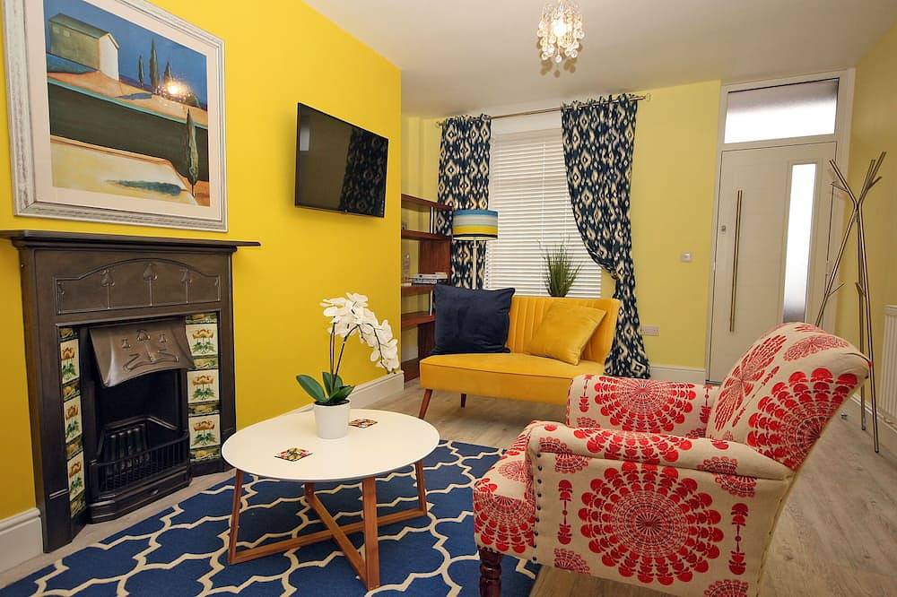 Moryn. Straatmening van Snowdonia, Anglesey en Menai in Bangor, Snowdonia