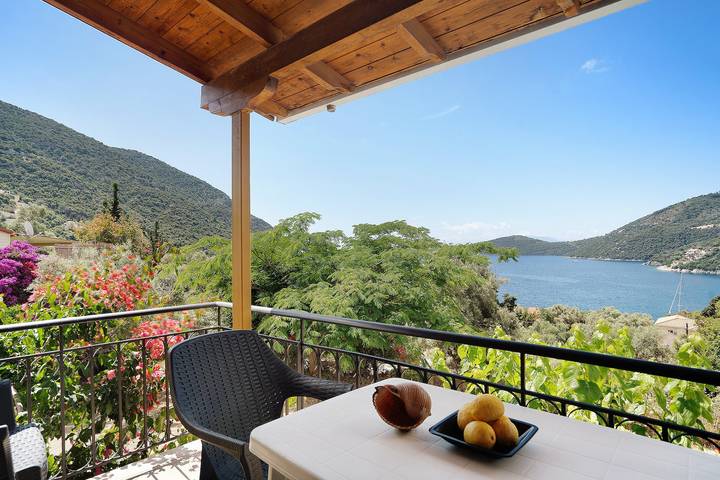 Entire studio, Vardia Studio B: Sea View, Balcony, and Wi-Fi Close to the Beach in Poros (Lefkada), Greece