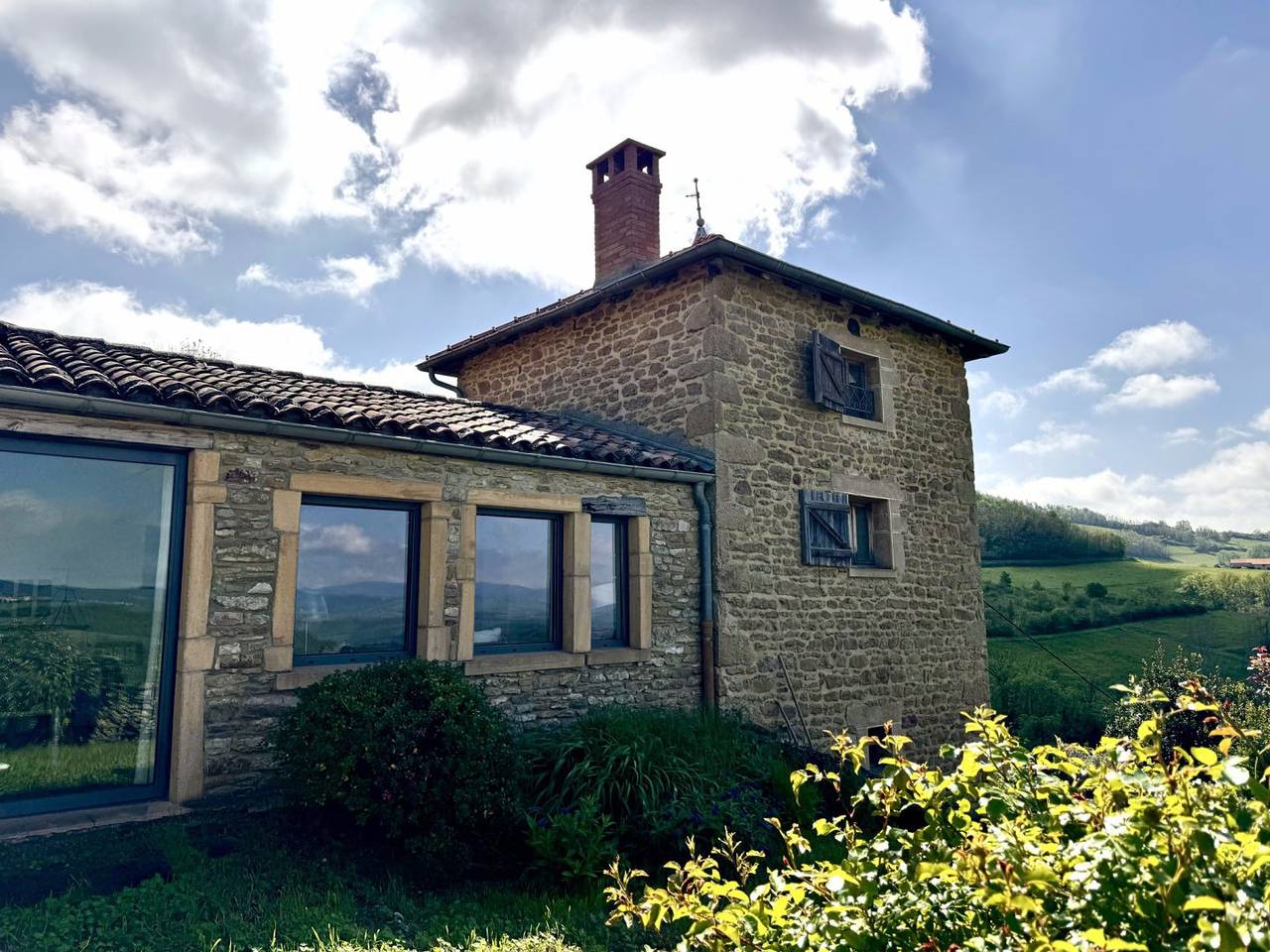 La P'tite Maiz avec vue de rêve dans Beaujolais in Saint-Laurent-d'Oingt, Beaujolais
