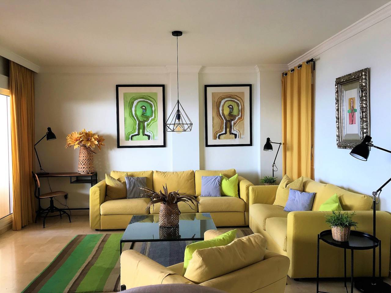 Apartamento "Penthouse Bermuda Beach 3" con vistas al mar, piscina, jardín y Wi-Fi in Buenas Noches, Estepona