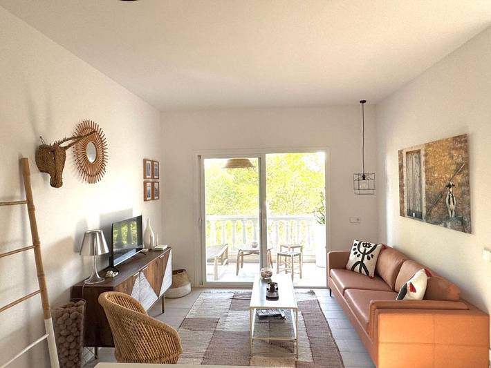 Ferienwohnung für 4 Personen, mit Balkon und Terrasse sowie Ausblick