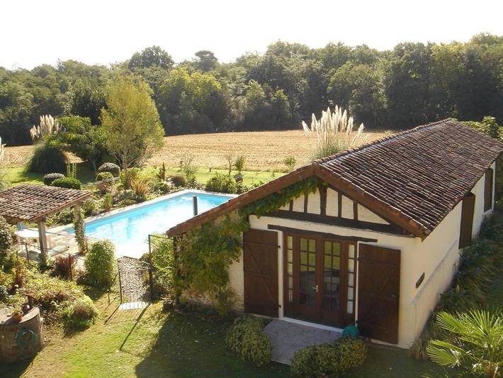 Location de vacances pour 5 personnes, avec piscine ainsi que jardin et vue à Pouillon - 3