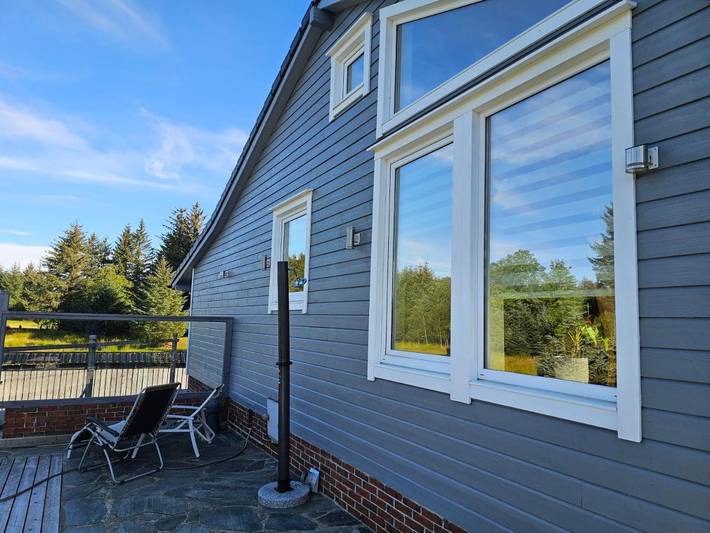 Ferienwohnung für 6 Personen, mit Terrasse und Ausblick in Lindås