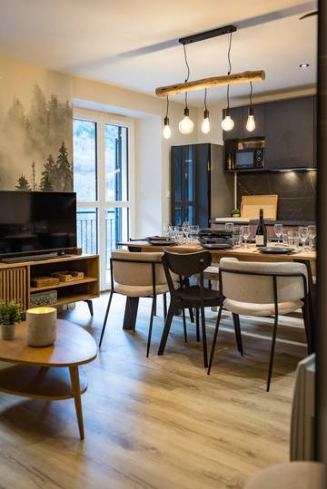 Gîte pour 8 personnes, avec balcon à Orelle