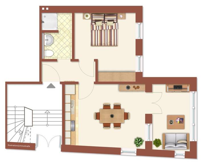 Ferienwohnung für 4 Personen, mit Garten in Rostock - 2
