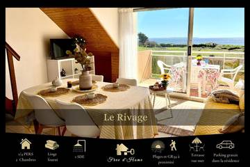 Gîte pour 4 personnes, avec vue et balcon dans Plage Kerou