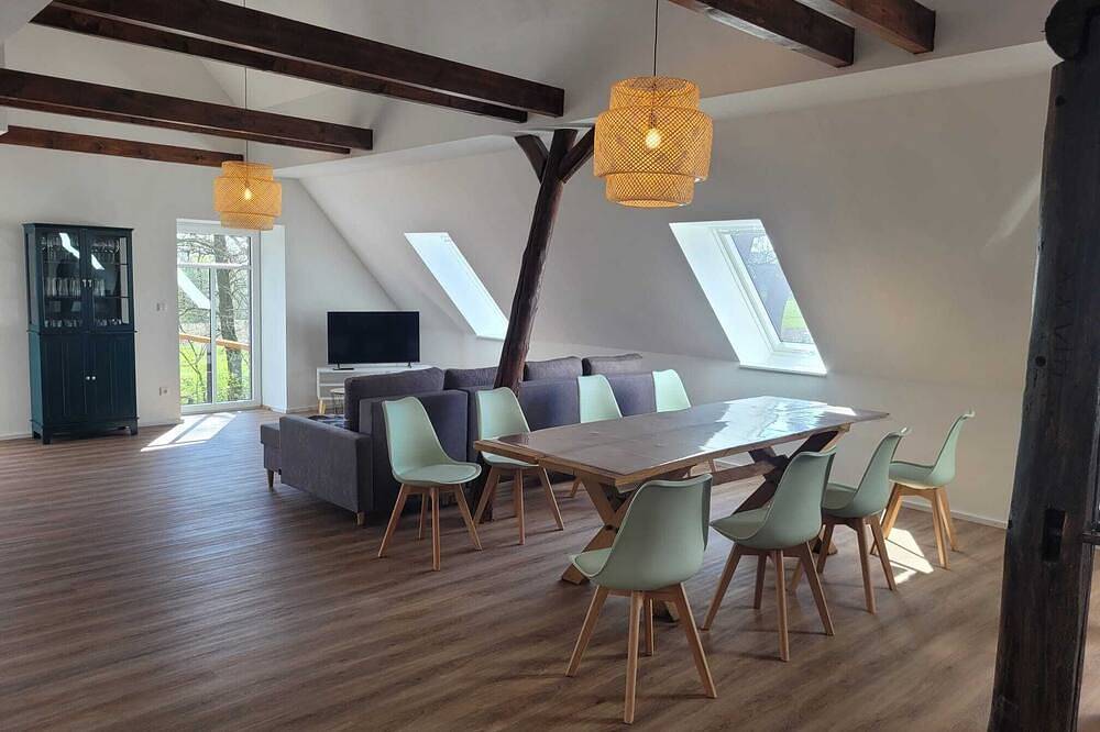 Ganze Wohnung, Ferienwohnung auf dem Bauernhof mit Ausblick auf den Hof in Kirchdorf (Niedersachsen), Landkreis Diepholz