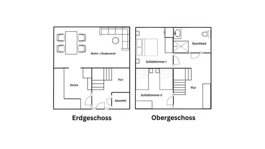 Ferienwohnung für 4 Personen, mit Garten