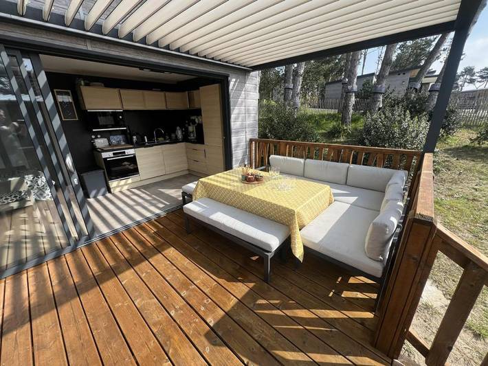 Parc de vacances pour 6 personnes, avec piscine et bassin pour enfant ainsi que vue et jardin en Normandie - 4