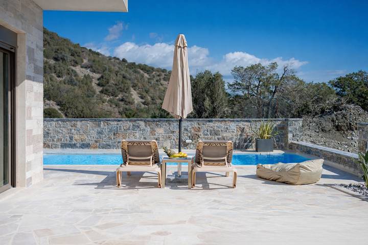 Villa für 4 Personen, mit Pool und Meerblick sowie Terrasse auf Kreta - 4
