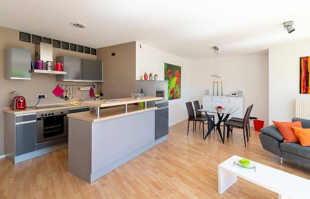 Ganze Ferienwohnung, Terrassen-Apartment: Parkplatz, WiFi & AC - Nähe Aichbühl in Bad Schussenried, Oberschwaben