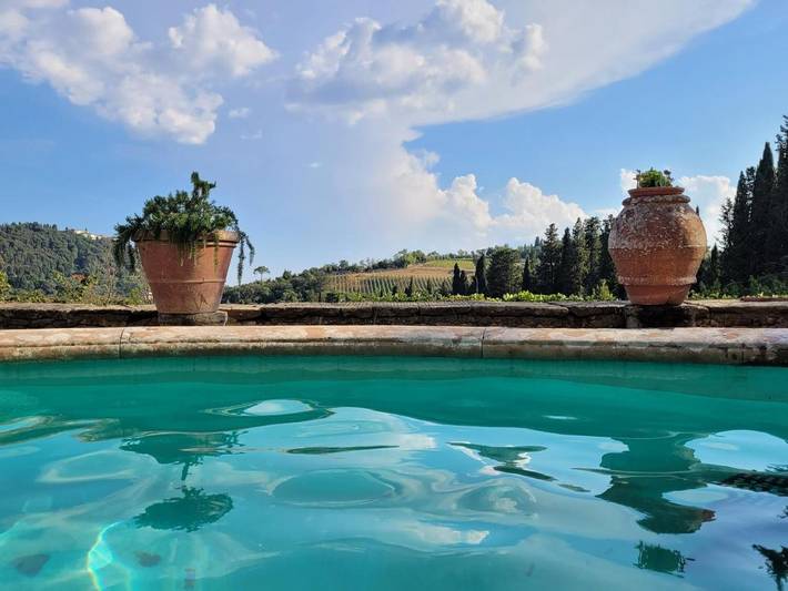Villa pour 12 personnes, avec vue ainsi que piscine et jardin, adapté aux familles à Florence - 4