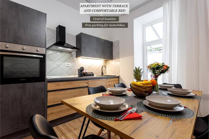 Appartement de vacances pour 5 personnes, avec terrasse