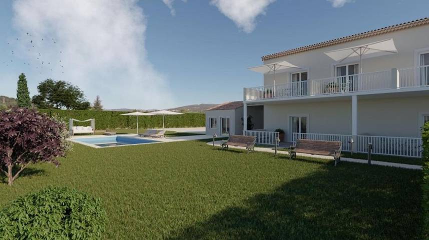 Chambre d’hôte pour 2 personnes, avec vue ainsi que piscine et jardin à Crestet