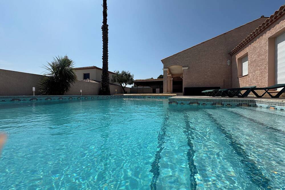 House 100 m2, with heated swimming pool in Pomérols, Côte d'Améthyste