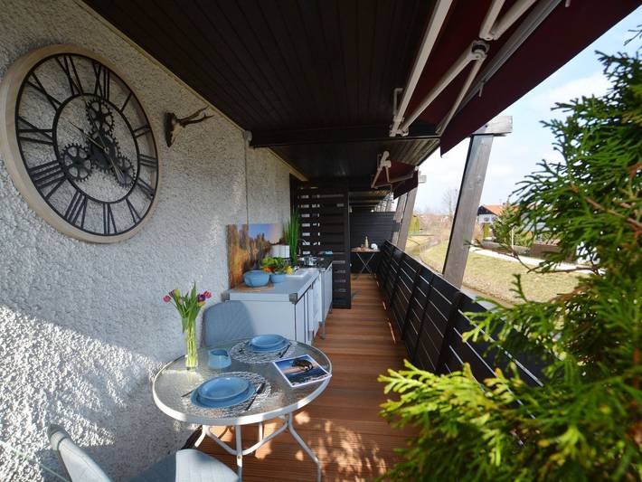 Ferienwohnung für 3 Personen, mit Balkon und Sauna in Bernau am Chiemsee