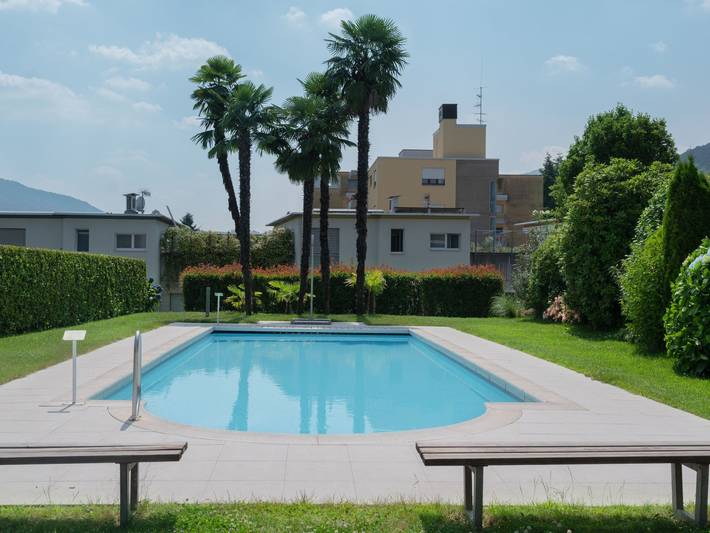 Ferienwohnung für 5 Personen, mit Balkon und Garten sowie Sauna