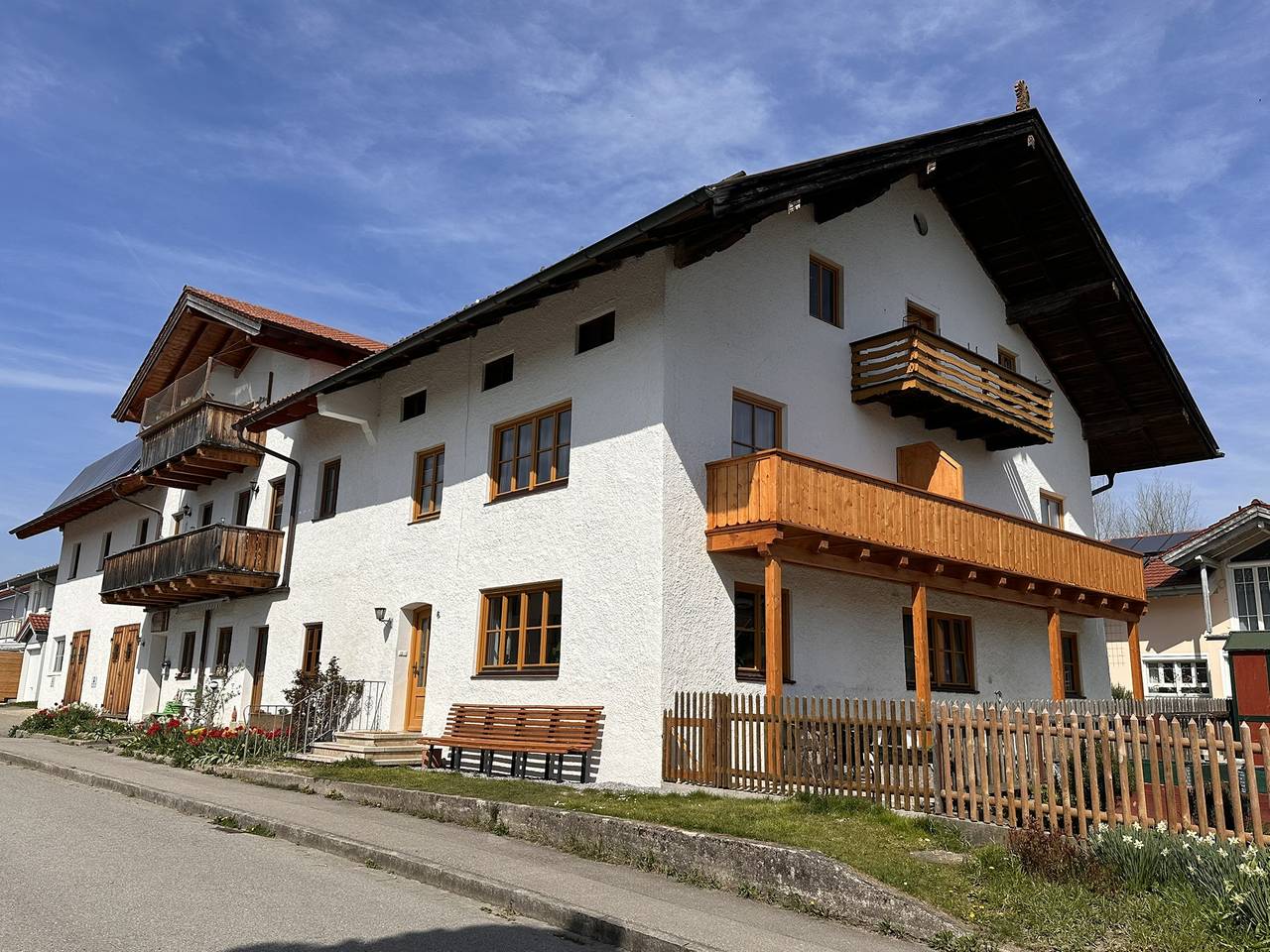 Ganze Ferienwohnung, Beim Schmied - Ferienwohnung Rosa 35qm mit Balkon in Schechen, Landkreis Rosenheim