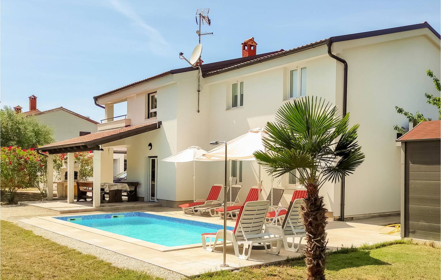 Maison de vacances pour 8 personnes avec terrasse in Fuskulin, Région de Porec