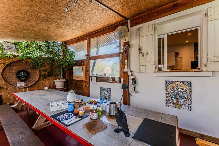 Chambre d'hôtes « Chambre Cabane à Bateau » avec terrasse partagée, jardin et Wi-Fi in Biscarrosse Plage, Biscarrosse