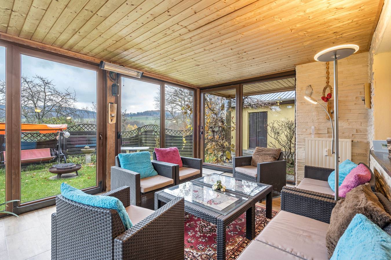 Ganze Wohnung, Heidi's Ferienwohnung mit Bergblick, privatem Garten und Wlan in Rosenthal-Bielatal, Elbsandsteingebirge