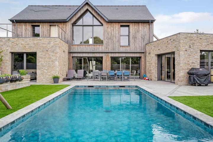 Maison de vacances pour 13 personnes, avec Balcon ainsi que Jacuzzi et Jardin à Saint-Cast-le-Guildo