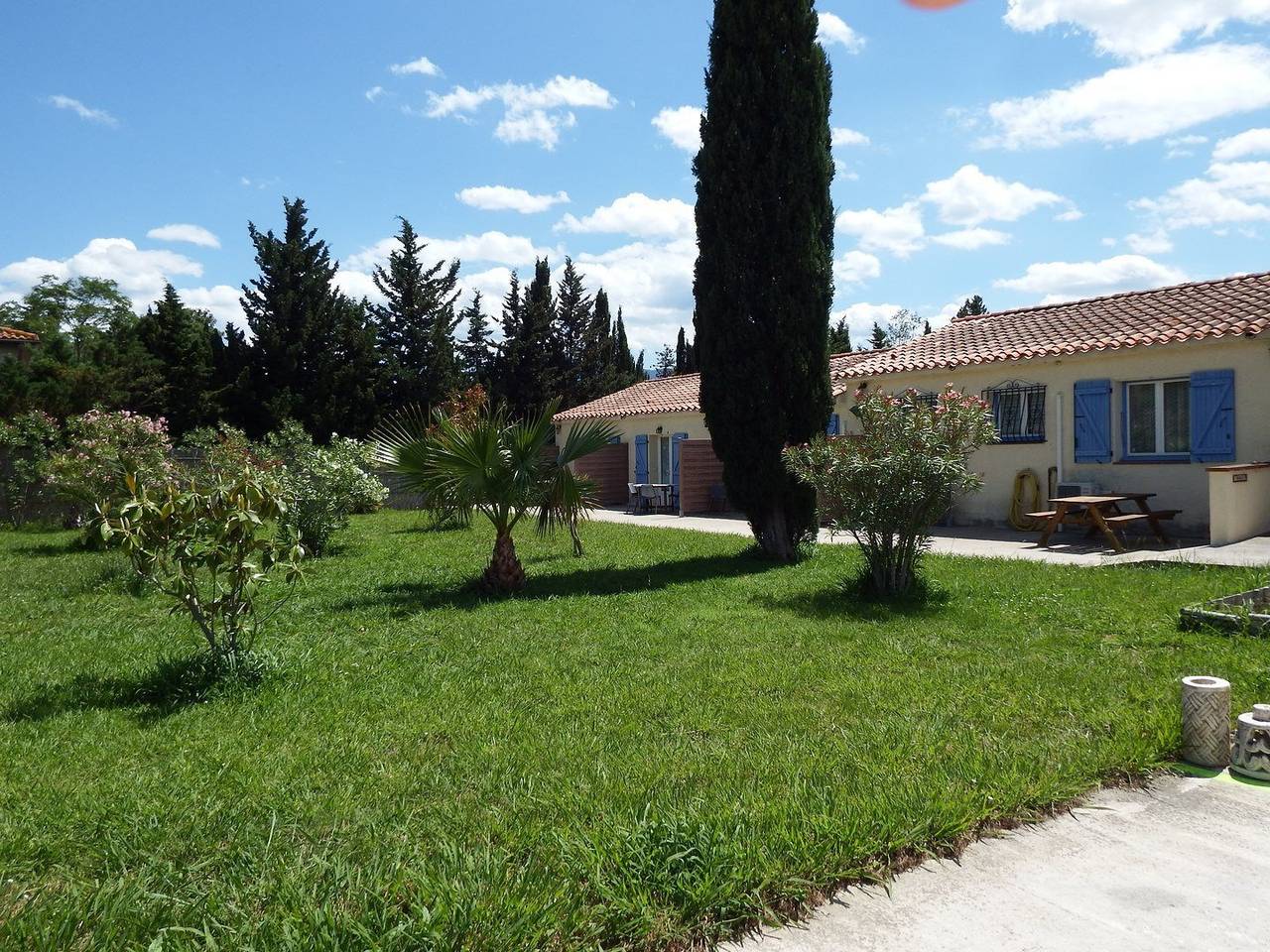 Mas des Palmiers - piscine - table d'hôtes - climatisation - Chambre n°5 (de 2 à 4 personnes) in Ortaffa, Côte d'Améthyste
