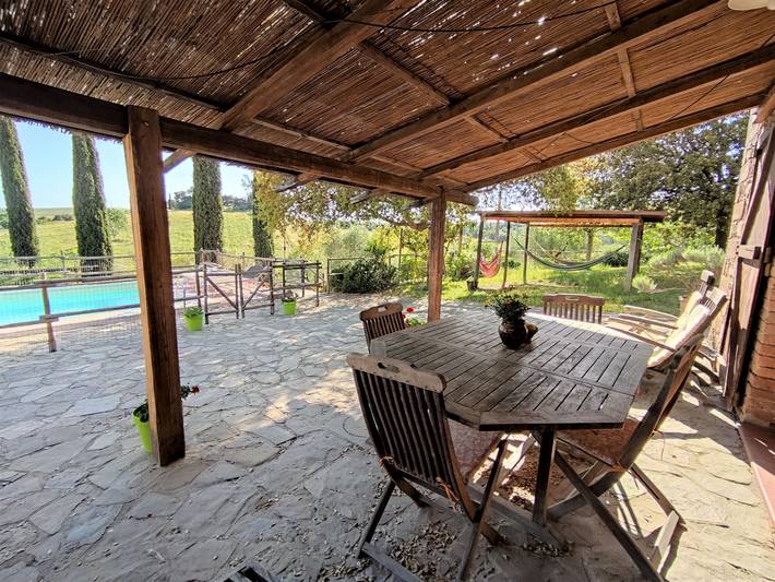 Ferienhaus für 6 Personen, mit Pool und Garten sowie Terrasse und Ausblick, mit Haustier in Grosseto Provinz - 4