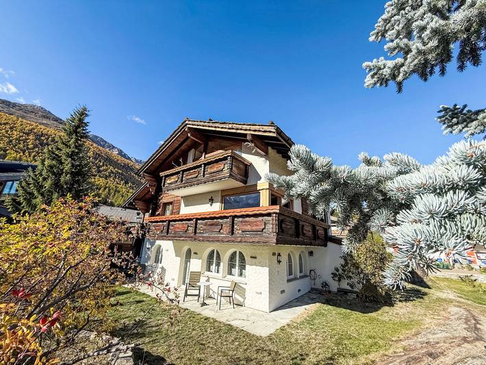 Ferienwohnung für 6 Personen, mit Terrasse und Garten in Saas-Fee
