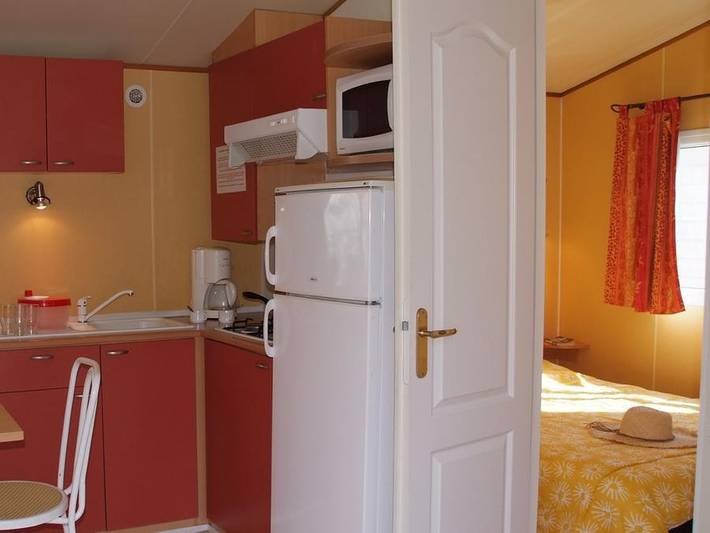 Camping Tikayan Saint Clair - Mobilheim 8 personen - Texas Eco. in Moustiers-Sainte-Marie, Verdonschlucht