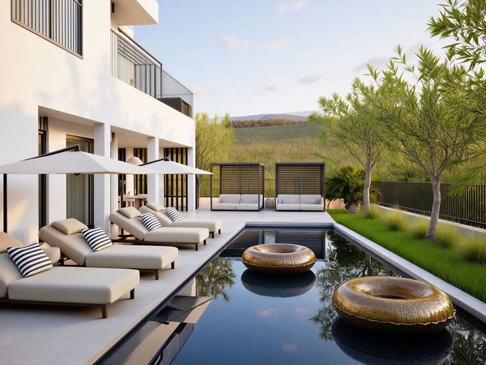 Villa pour 8 personnes, avec balcon ainsi que jardin et jacuzzi dans Rab - 3