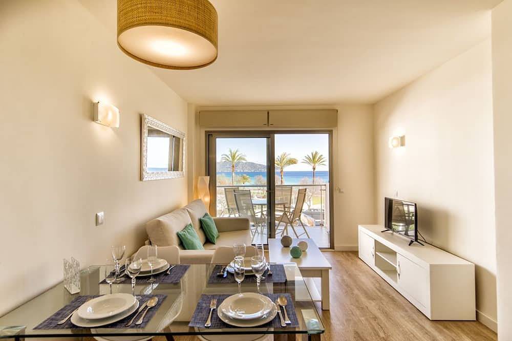 Ganze Wohnung, Sa Maniga - Super Fewo direkt am Strand, Meerblick, Wifi, bis 4 Pers. in Cala Millor, Sant Llorenç des Cardassar