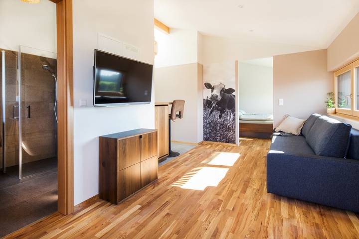 Geheel appartement, Appartement "Elfriede" met terras, tuin & Wi-Fi in Neukirch, Region Bodensee-Oberschwaben
