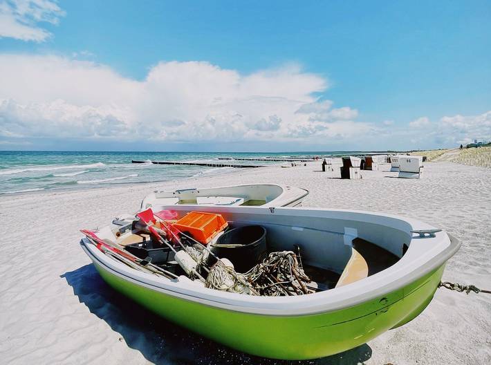 Ferienhaus mit Meerblick für 6 Personen, mit Sauna und Seeblick sowie Terrasse in Ahrenshoop