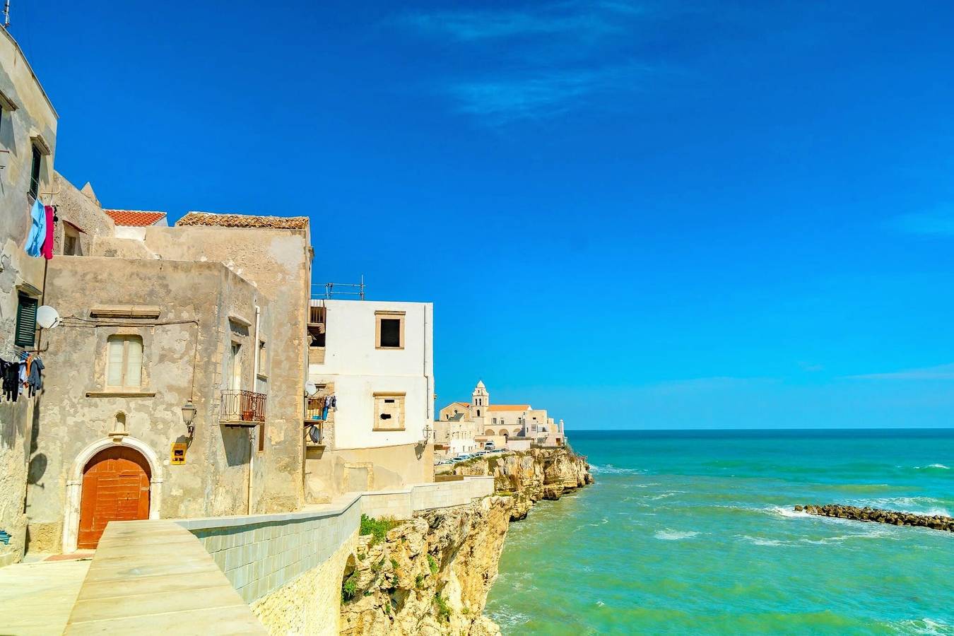 Ganze Wohnung, Appartement 'La Mignola - Bilo 2 - Duplicato' mit Gemeinschaftsgarten, Wlan und Klimaanlage in Vieste, Gargano