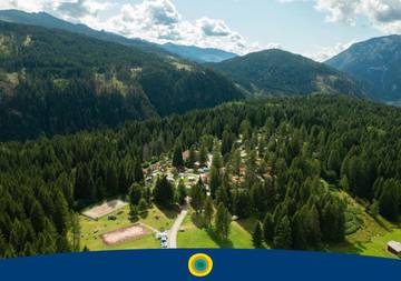Camping für 4 Personen, mit Kinderpool und Pool sowie Ausblick und Garten, mit Haustier im Trentino