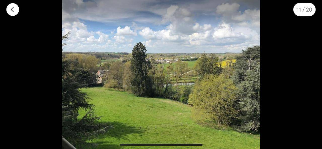 Suite privée bleu au château de la Franceule in Janzé, Région de Rennes