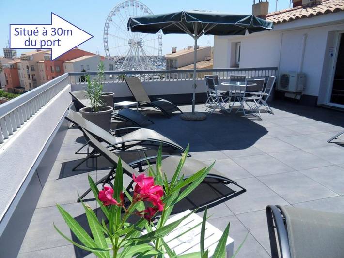 Hôtel pour 2 personnes, avec terrasse, animaux acceptés