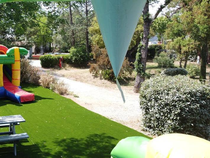 Camping Charlemagne - Safarizelt 6 personen - Eco-Lodge Woody 3 Zimmer in Grimaud, Mittelmeerküste (Frankreich)