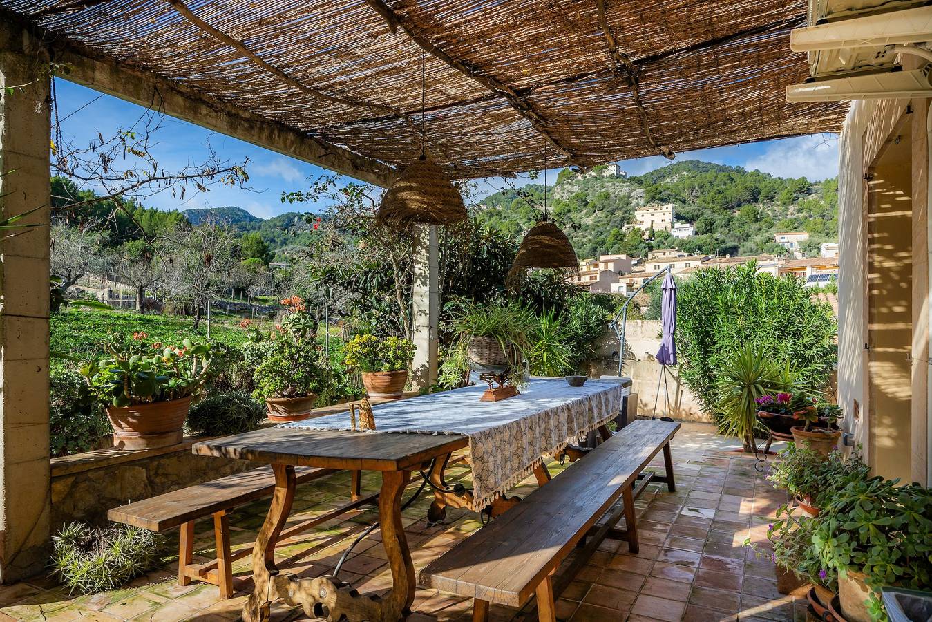 Ferienhaus 'Son Apiana' mit Bergblick, Wi-Fi und Klimaanlage in Mancor de la Vall, Mallorca Inselmitte