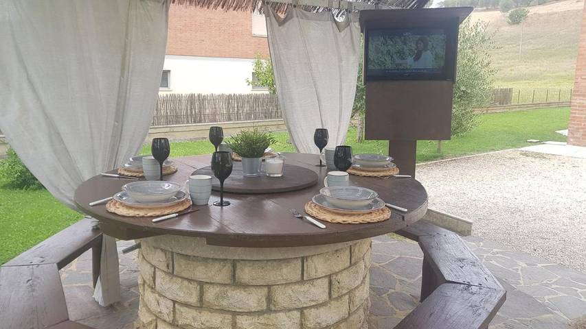 Gîte pour 8 personnes, avec jardin ainsi que vue et piscine, animaux acceptés à San Giovanni d'Asso - 3