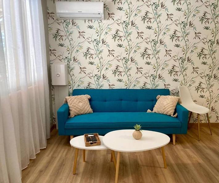 Appartement de vacances pour 5 personnes, avec Terrasse ainsi que Jardin et Piscine