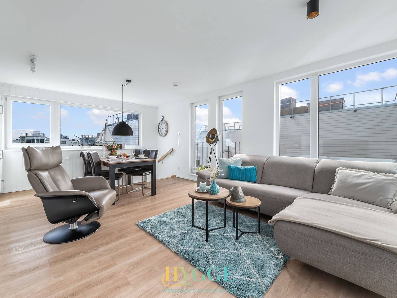 Schwimmendes Haus - An Bord Zwei - Schwimmendes Haus An Bord 2, Sauna, Bootsanleger, Meerblick in Olpenitz, Kappeln