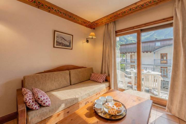 Ganze Wohnung, Le Cristal Gm9 Mountain View, Pool, Parking & Free WiFi in Argentière, Chamonix