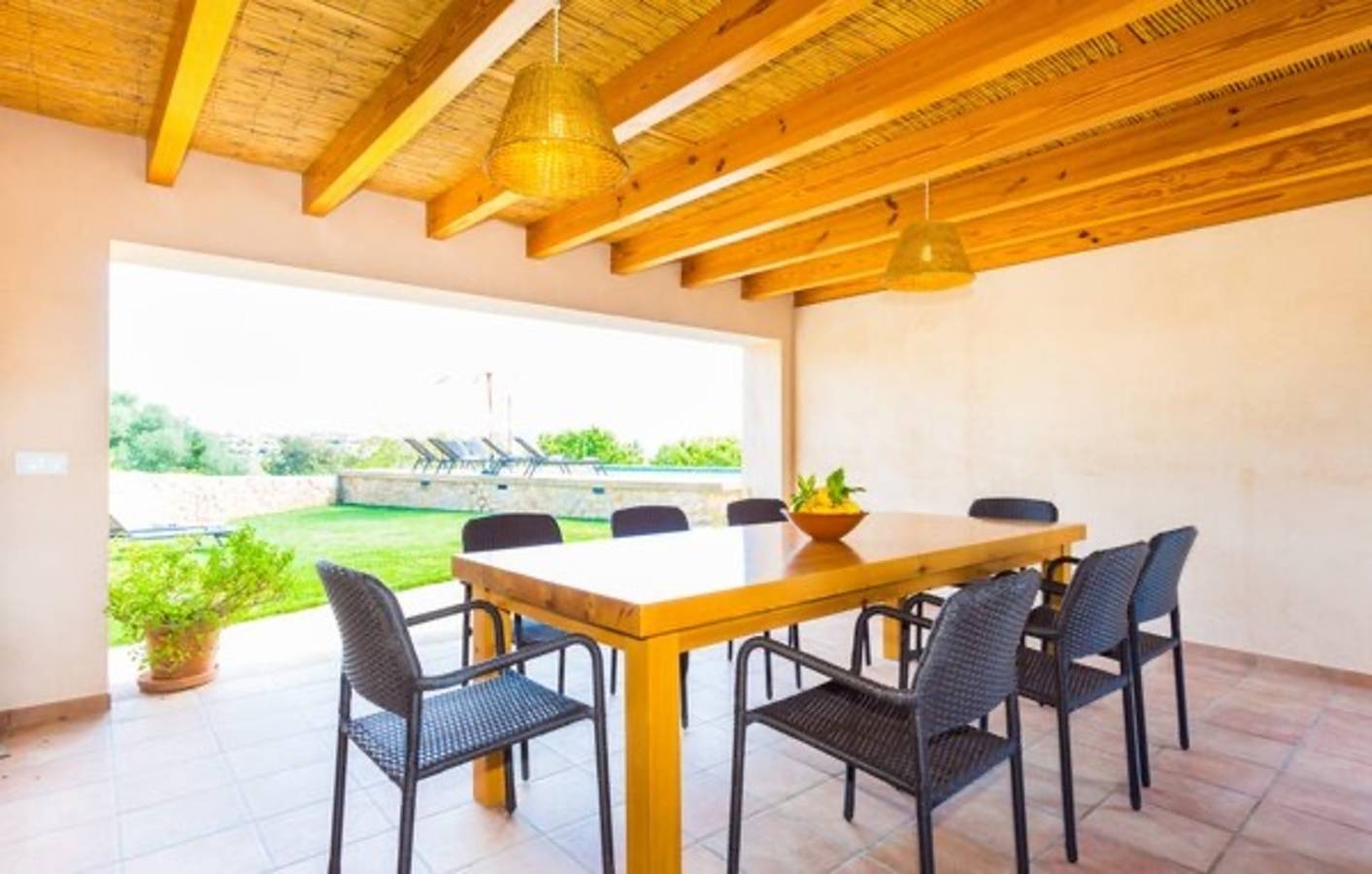 Landhaus 'Els Clepes' mit Bergblick, privatem Pool und Wlan in Son Servera, Mallorca Osten