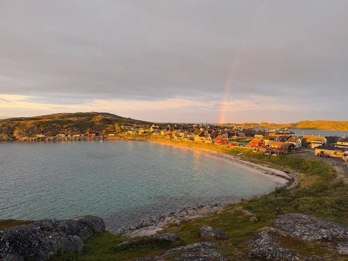 Landhaus für 2 Personen, mit Terrasse und Ausblick sowie Garten in Finnmark