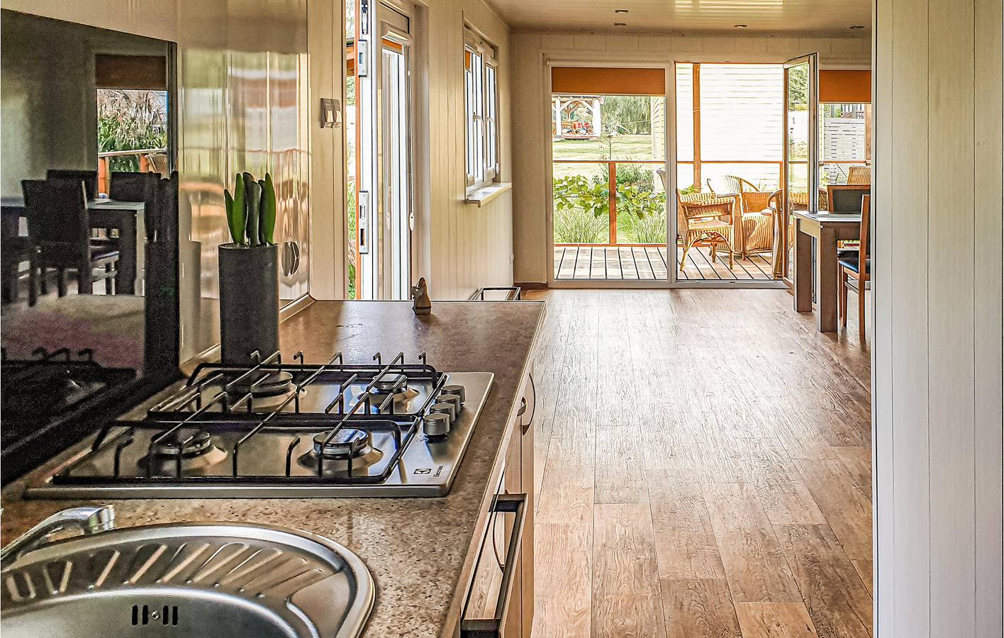 Ferienhaus für 4 Personen mit Garten in Powiat Olsztyński