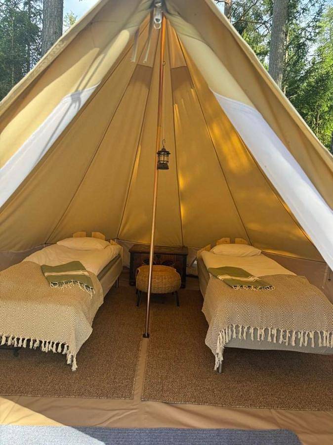 Camping für 2 Personen, mit Ausblick und Sauna sowie Terrasse in Südschweden